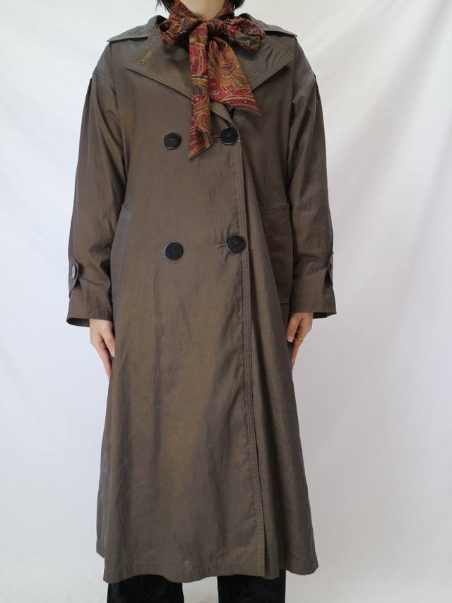 nylon trench coat【0458】