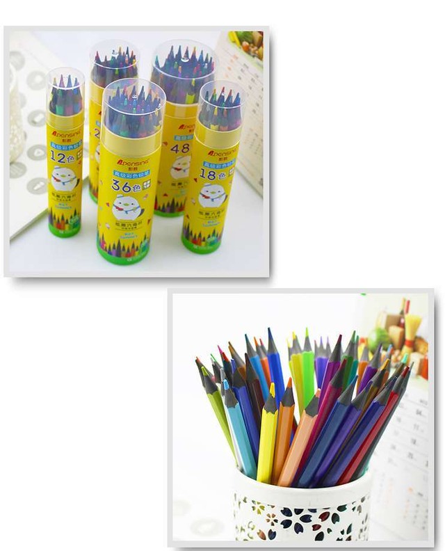 色鉛筆 鉛筆 ぬりえ 24色 塗り絵 ぬり絵 お絵描き スケッチ プレゼント 学生 可愛い 韓国 カラフル Hummingf