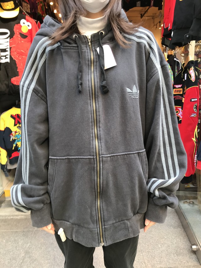 Used Adidas Originals アディダス ジップパーカー わんだぶ