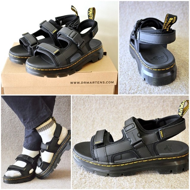 ドクターマーチン Dr Martens サンダル フォルスター Forster Ss21 メンズ ストラップ レザーサンダル Black ブラック Bluelineshop Powered By Base