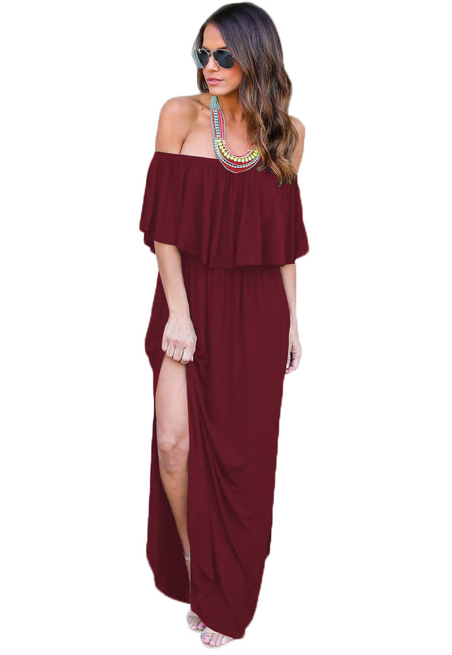 マキシワンピ リゾート ロングワンピース オフショル ワンピ 大きいサイズ セクシー 青 ロング丈 ブルー Vネック 花火大会 ストレッチ アロハ バカンス ２次会ドレス ナイト ドレス ナイツ 夜 Sexy パーティ Ww808 Mondo Shop 今 送料無料 1980円以上から