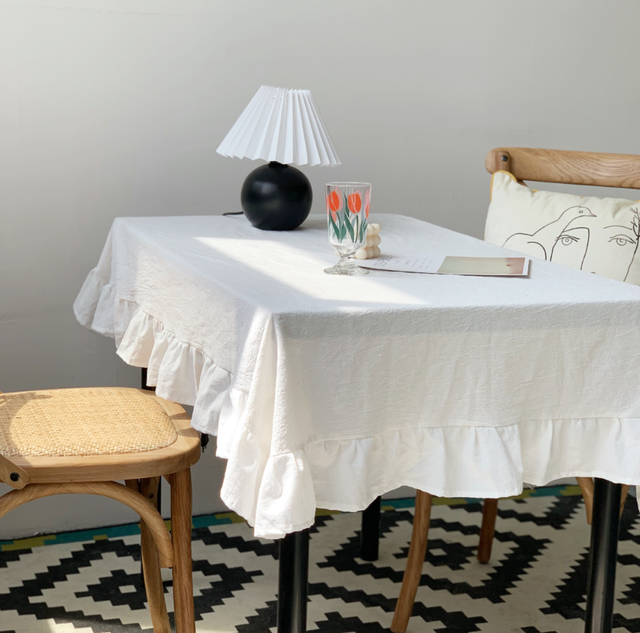 即納 フリル テーブルクロス シンプル Mimiy 韓国 北欧 インテリア ファッション