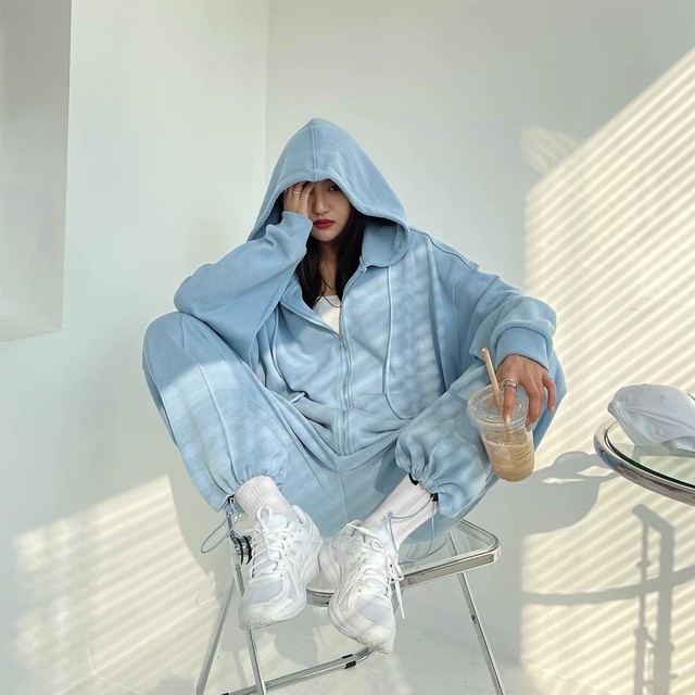 pastel blue set up