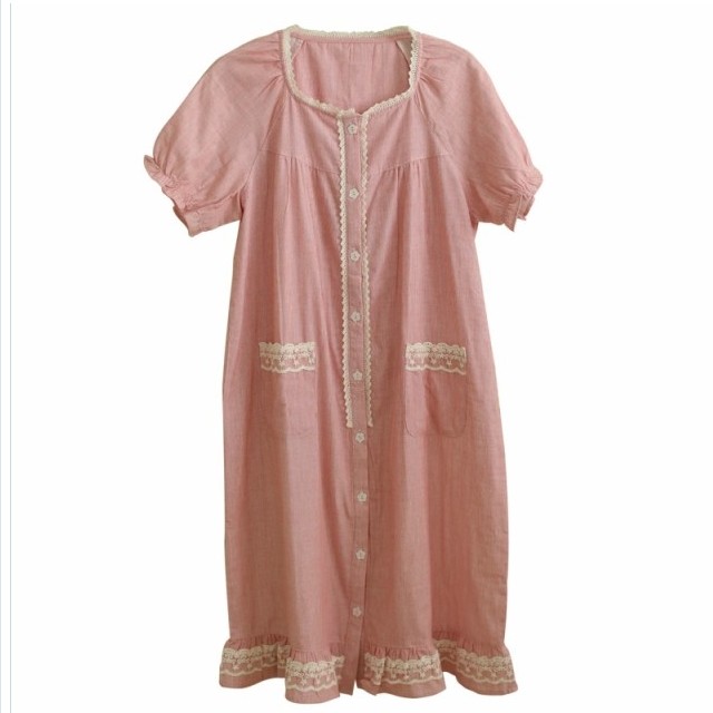 ルームウェア レディース 大きいサイズ パジャマ レディース 前開きネグリジェ パジャマ ネグリジェ パジャマ ワンピースルームウエア 夏 Basecamp49