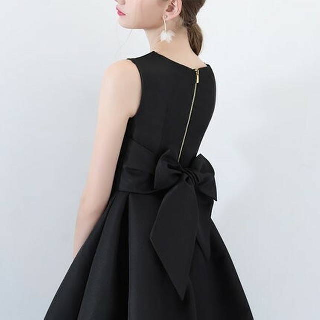 ノースリーブ 袖なし Aライン ミニワンピース バックリボン キャバドレス ミニドレス ワンピースドレス パーティー フォーマル Ptnym06 Dress Suba
