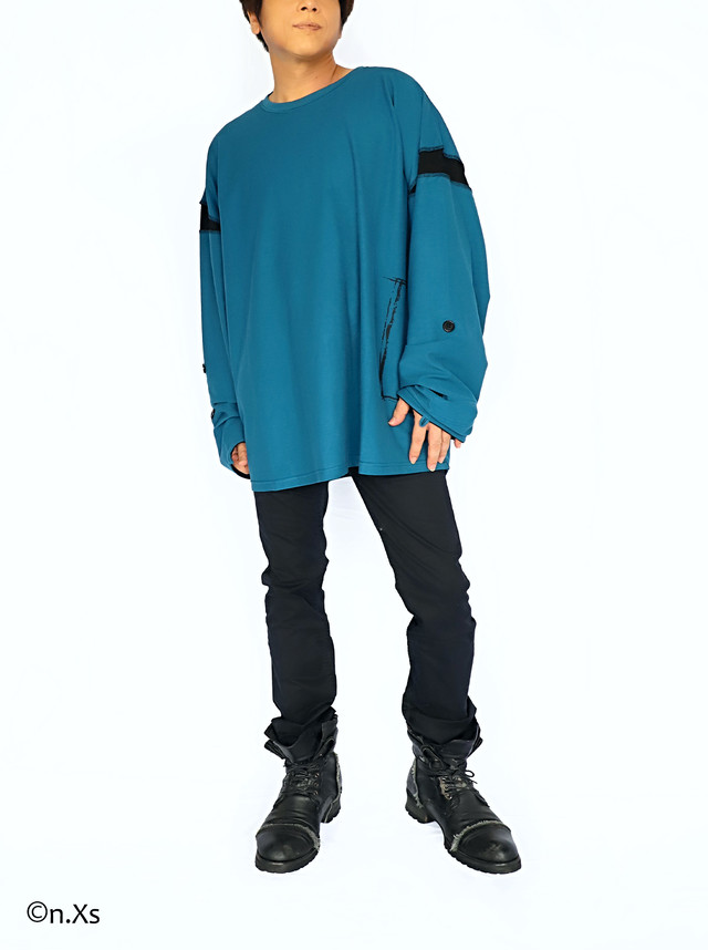 アウトロック・ロングスリーブT シャツ BLUE