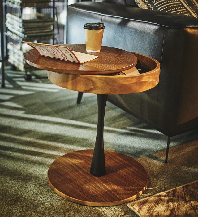 Wood Side Table / 北欧スタイル 収納付サイドテーブル