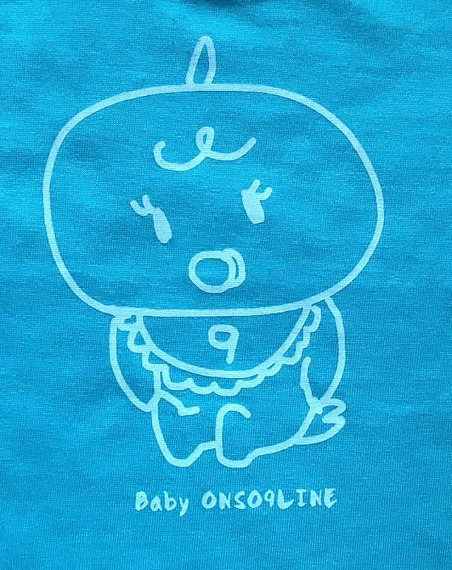 Baby Onso9line Kids Tシャツ ターコイズブルー スカイブルー 音速ラインオンラインショップ