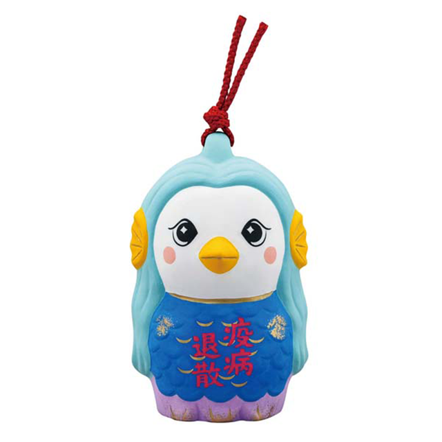 ☆数量限定再入荷☆【無病息災・疫病退散】福を招く!おめでたい縁起の置物 錦彩 寿々アマビエ(土鈴)