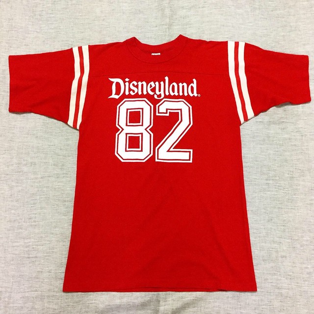 80s Disneyland Football Tシャツ ディズニーランド Choose Trend Past