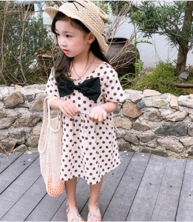 海外子供服 キッズ 水玉ワンピース Liris032 Lirisnow