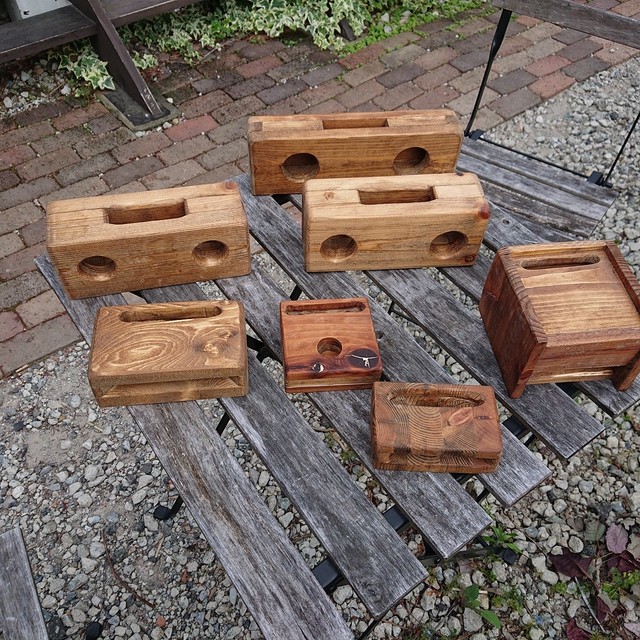 手作り 木製スピーカー Kokoano Hanaya