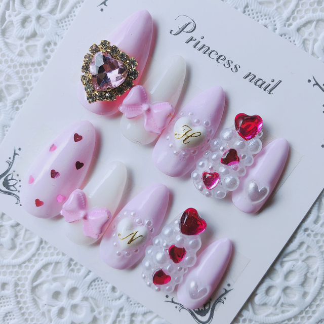 福袋特集 21 ネイルチップ クリアハート 量産型 ネイルチップ 付け爪 Drlubricants Com