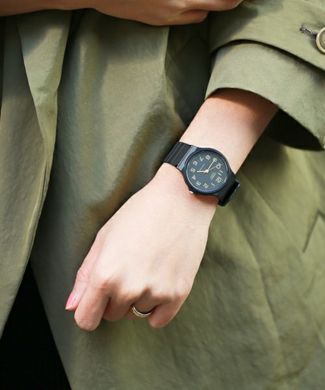 Casio チープカシオ 腕時計 ブラック ゴールド アナログ カシオ スタンダード クオーツ チプカシ ウォッチ ユニセックス 防水 新品 黒 Mmmc