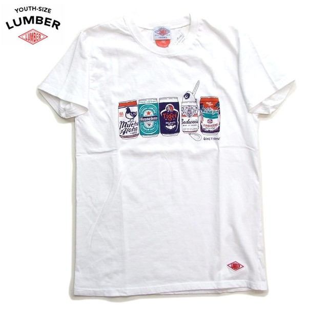 Lumber Tシャツ Bad Lure ルアー半袖tシャツ 男女兼用 Lumber カラフル缶とルアーがモチーフ K2select