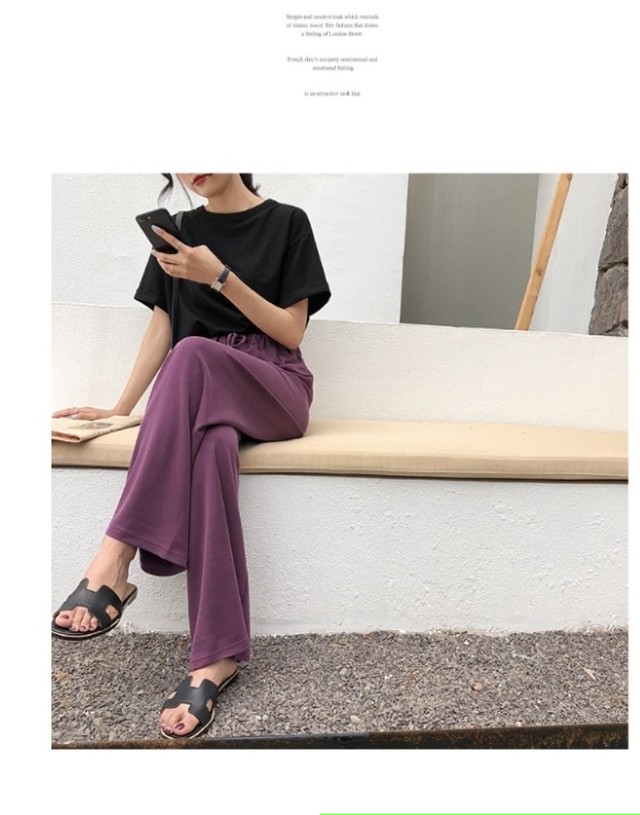 韓国 冬服 レディース 大きいサイズ 秋新作 ワイドパンツ ルーズ カジュアル 大きいサイズ ゆったり オルチャン ジャージ レディース 韓 Basecamp49