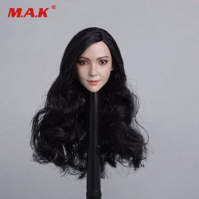 1 6 Gactoys アジア系 黒髪ロング 女性フィギュア用ヘッド フィギュアモール 1 6カスタムフィギュア通販サイト