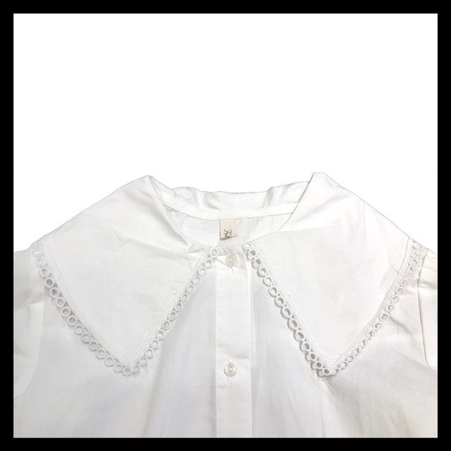 襟レースブラウス 0856 ザ シルエット