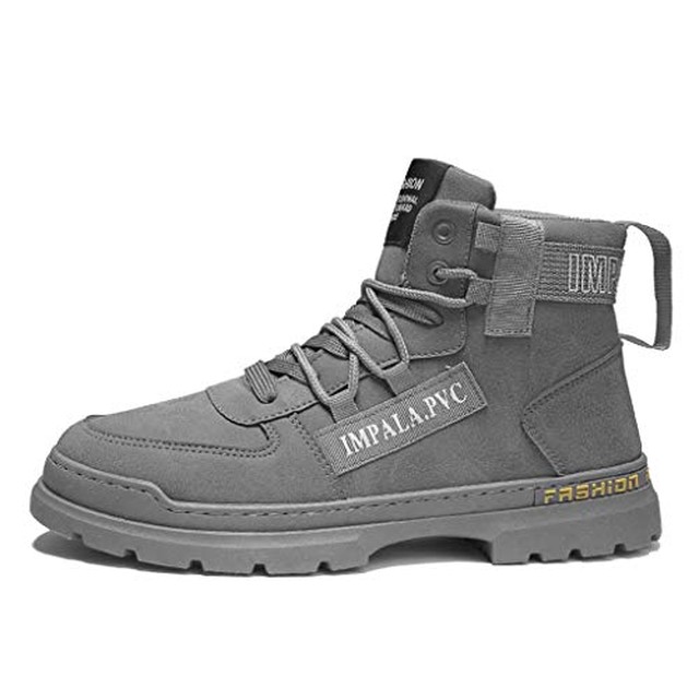 Jpcs メンズ秋 冬のカジュアルデイリーアウトドアブーツウォーキングシューズフェイクレザーウェア証明ブーティ アンクルブーツブラック ベージュ グレー C 42 Az Japan Classic Store