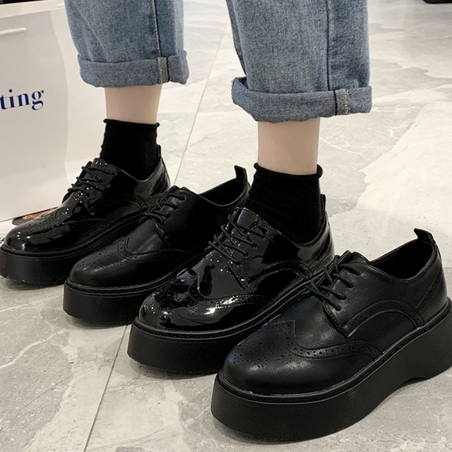 レトロ厚底カレッジシューズ【rétro platform college shoes】