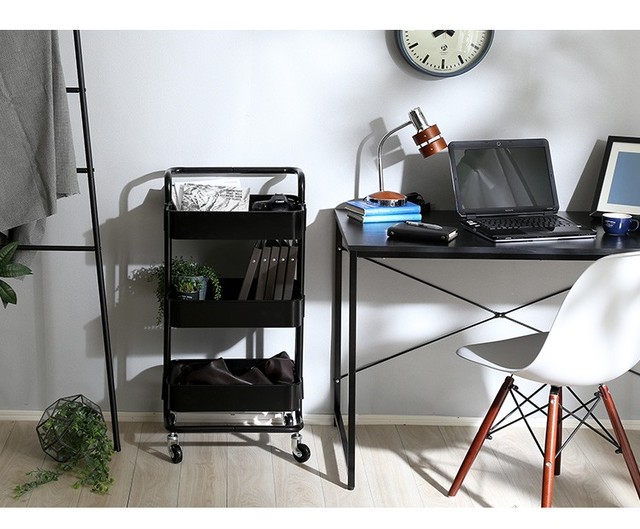 丈夫なアイアン素材のキャスター付き3段キッチンワゴン Wildo ウィルドゥ 送料タイプb Kagura Kagu 神楽家具 カグラカグ