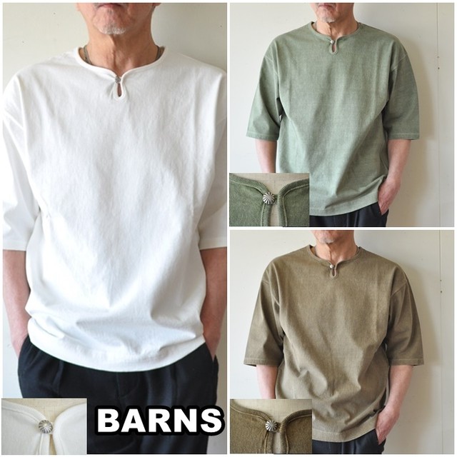 Barns バーンズ コンチョ スキッパーtシャツ 02 メンズ Tシャツ 五分袖 Bluelineshop