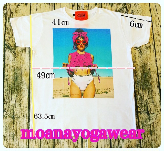 Tシャツ Pinkgirl タンクトップにリメイク可能 モアナヨガウェア Moanayogawear