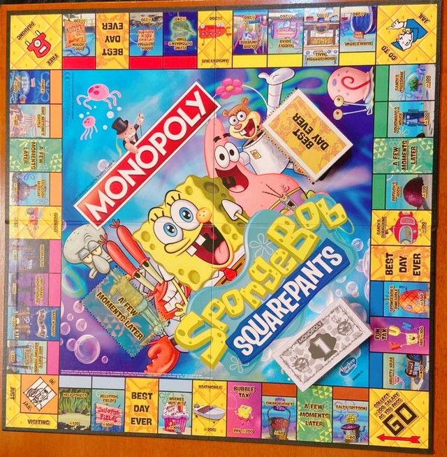 和訳付 スポンジボブ モノポリー ボードゲーム ニコロデオン Spongebob Monopoly Boardgame Nickelodeon 海外アニメ 映画のボードゲームショップ Cocktailtoys カクテルトイズ