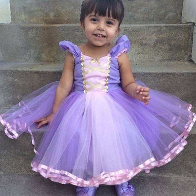 100 新作 ラプンツェル ドレス コスチューム プリンセス キッズ 女の子 ハロウィン コスプレ 仮装 衣装 子供 お姫様 Yamazon