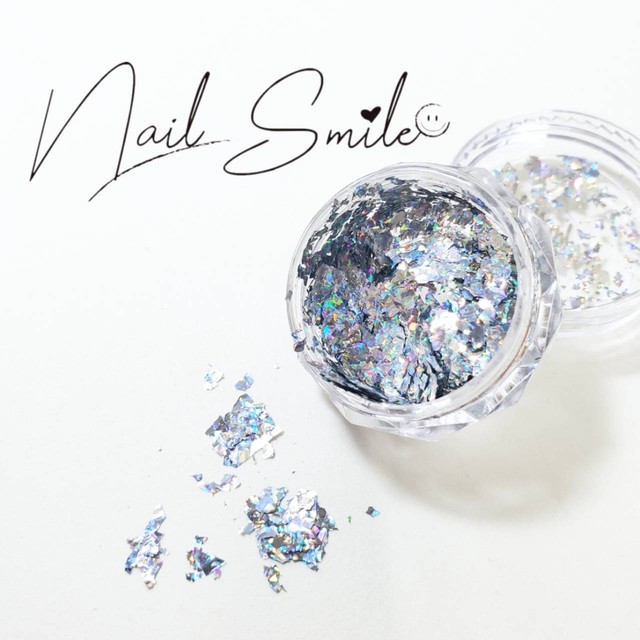 オーロラ乱切りホログラム Nail Shop ネイルスマイル