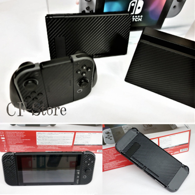 ニンテンドースイッチ Nintendo Switch シール 任天堂スイッチ スキンシール カーボン おしゃれ 高級 本体 保護 送料無料 ピンク Cf Store