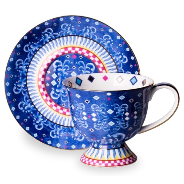 Blue カップ ソーサー オーストラリア紅茶 T2 プレゼントにぴったりな紅茶とティーカップ