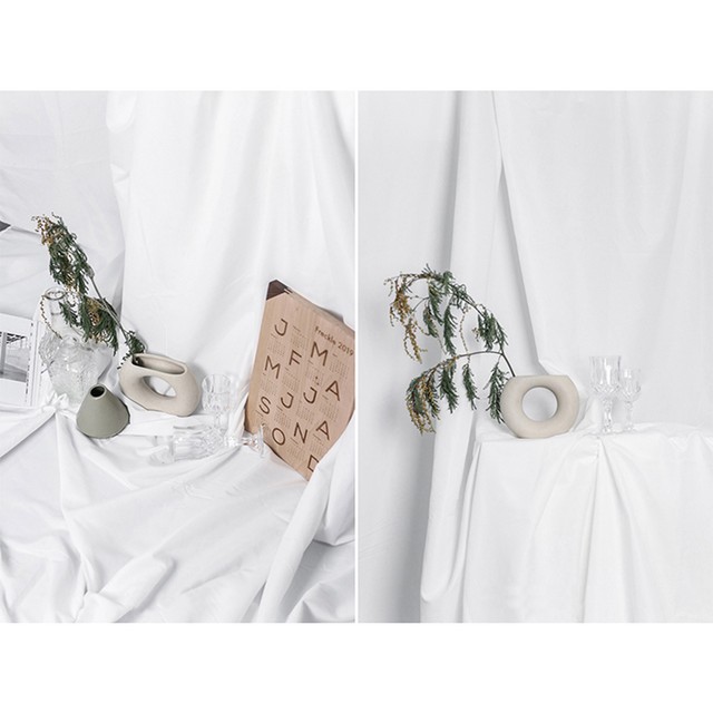 送料無料 撮影用背景布 バックスクリーン ホワイト 2m 2 4m 白 シンプル 無地 Cosmopolitan 雑貨屋