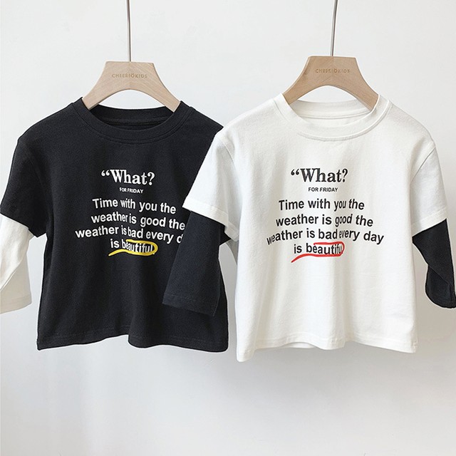 英字tシャツ Tシャツ おしゃれ ホワイト ブラック ロゴ キッズ 男の子 女の子 春 90 100 110 1 130 取寄 発送目安14 21日営業日 Laff Store For Baby Kids ベビー キッズ 子供服 ショップ情報 配送スケジュール要確認