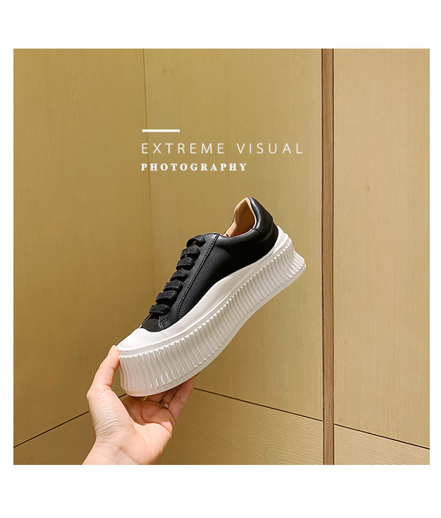 スニーカー キャンバスシューズ マッド 無地 厚底 ブラック ホワイト 小さいサイズ 大きいサイズ カジュアル アウトドア 通学 おしゃれ 大人可愛い レディース 韓国 韓国ファッション オルチャン オルチャンファッション P1259 Korean Select 韓国ファッション