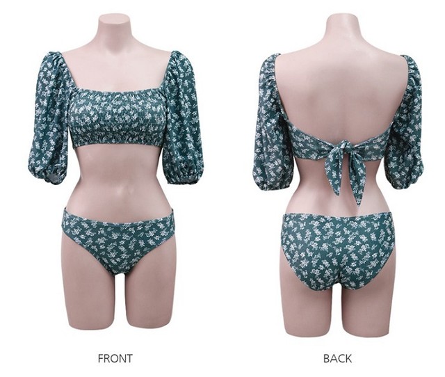 準備ができて ミサイル 穿孔する 水着 パフスリーブ Arutasu Jp