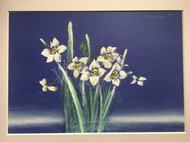 水仙 花言葉 花 パステル画 パステル 絵画 絵 直筆 ギフト 田中孝林 Online Store