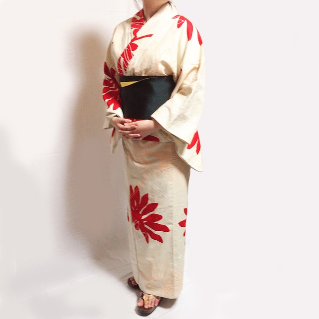 洋服生地 着物 お仕立て デニム着物 Ora