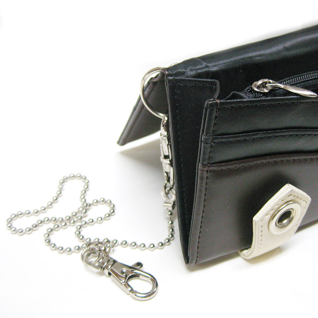財布 メンズ 長財布 バイカラー ウォレット ウォレットチェーン付 キーズ Keys 005 Keys
