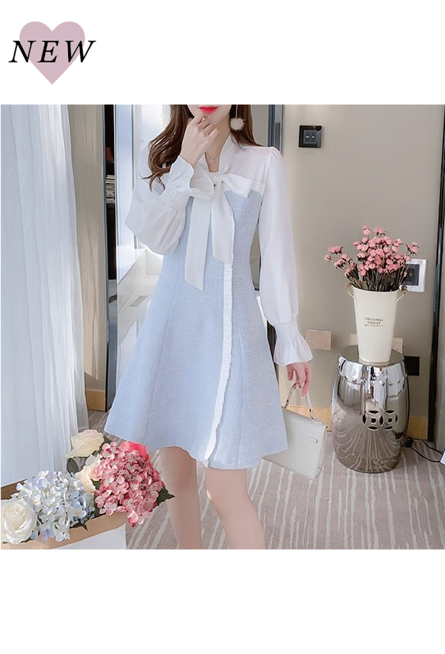 春のお嬢様爽やかワンピース Chere Moi