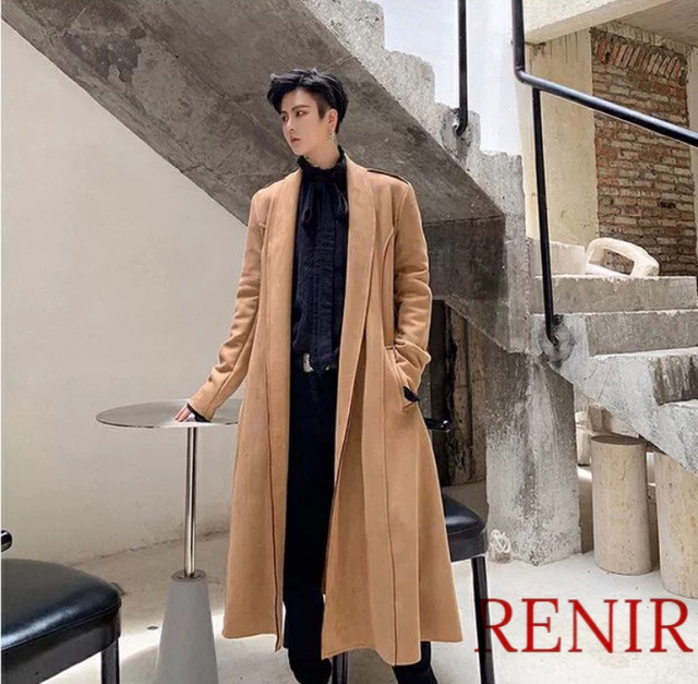 Renir レニール メンズ ロングコート コート ロング キャメル Renir