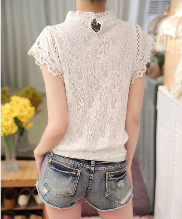 レース 半袖 ブラウス シャツ スカラップ レディース 426 Petit Link