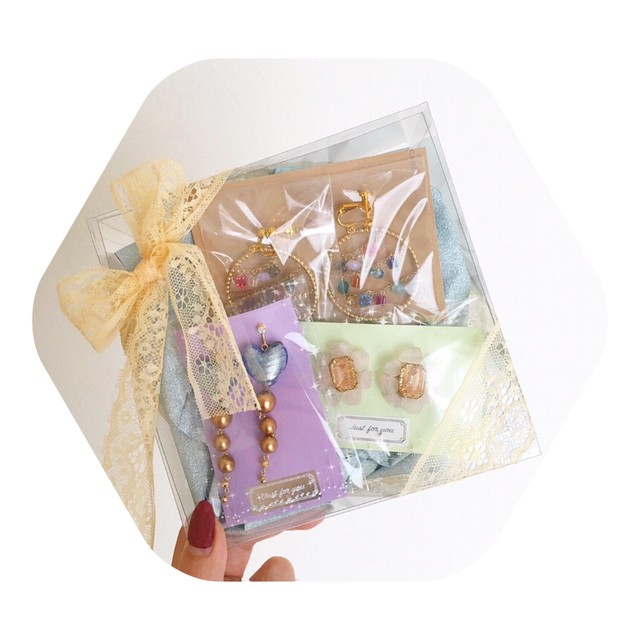 クリアboxラッピング Galassshoes