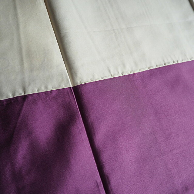 淡い紫 縞模様 紬袷着物 Kimono Bito