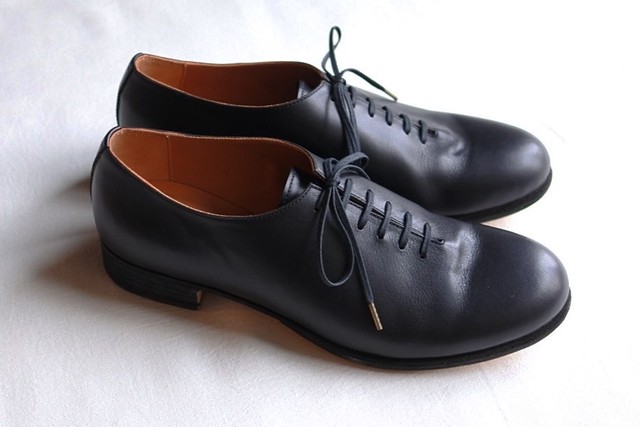 Manproducts ホールカット 6穴 ラウンドトゥー レザーシューズ マンプロダクツ メンズ Leather Shoes 余韻の時間