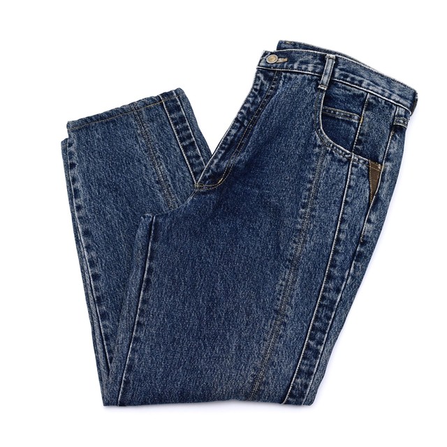 Japan vtg Chemicalwash demim tapered pants