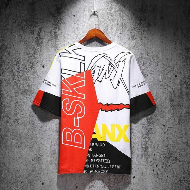 ｔシャツ メンズ かっこいい ｈiphop ストリート 系 ダンス 衣装 おしゃれ 夏 夏服 インナー カラフル デザイン 新作 おすすめ Max Voyage