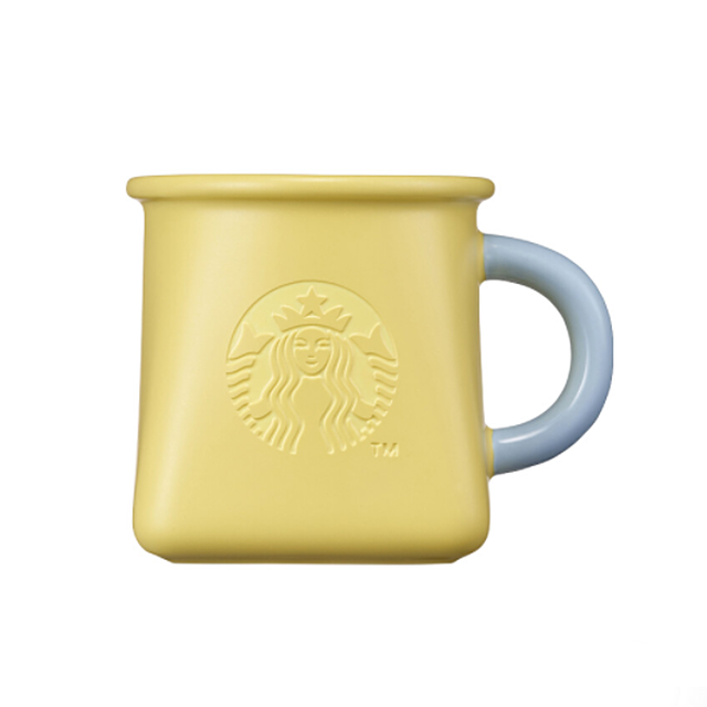 21 Spring Yellow Square Mug 355ml Wooristaba