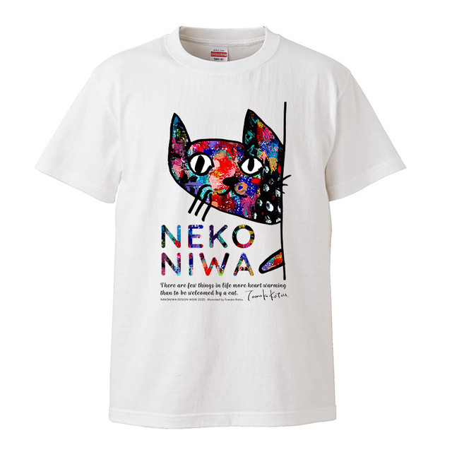 【メンタリストDaiGoさん】が着てくれてます!! 猫庭Tシャツ +TOMOKO KATOU model ■cosmic 送料無料‼