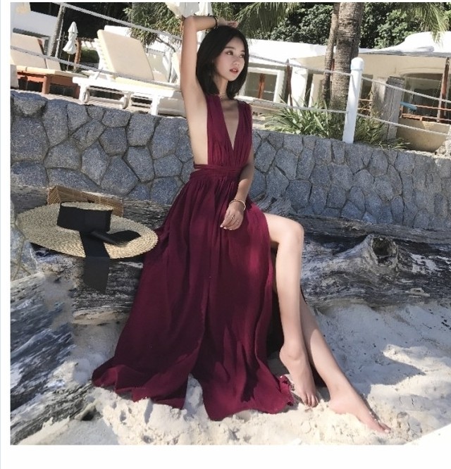 マキシワンピース 大きいサイズ 夏 マキシ丈 ワンピース 大きいサイズ セクシーワンピースレディースお呼ばれワンピ大きいサイズvネック Basecamp49